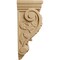 Ekena Millwork 8"W x 6 1/2"D x 15"H Large Farmingdale Acanthus Corbel, Cherry COR08X06X14FRCH - alternate 4